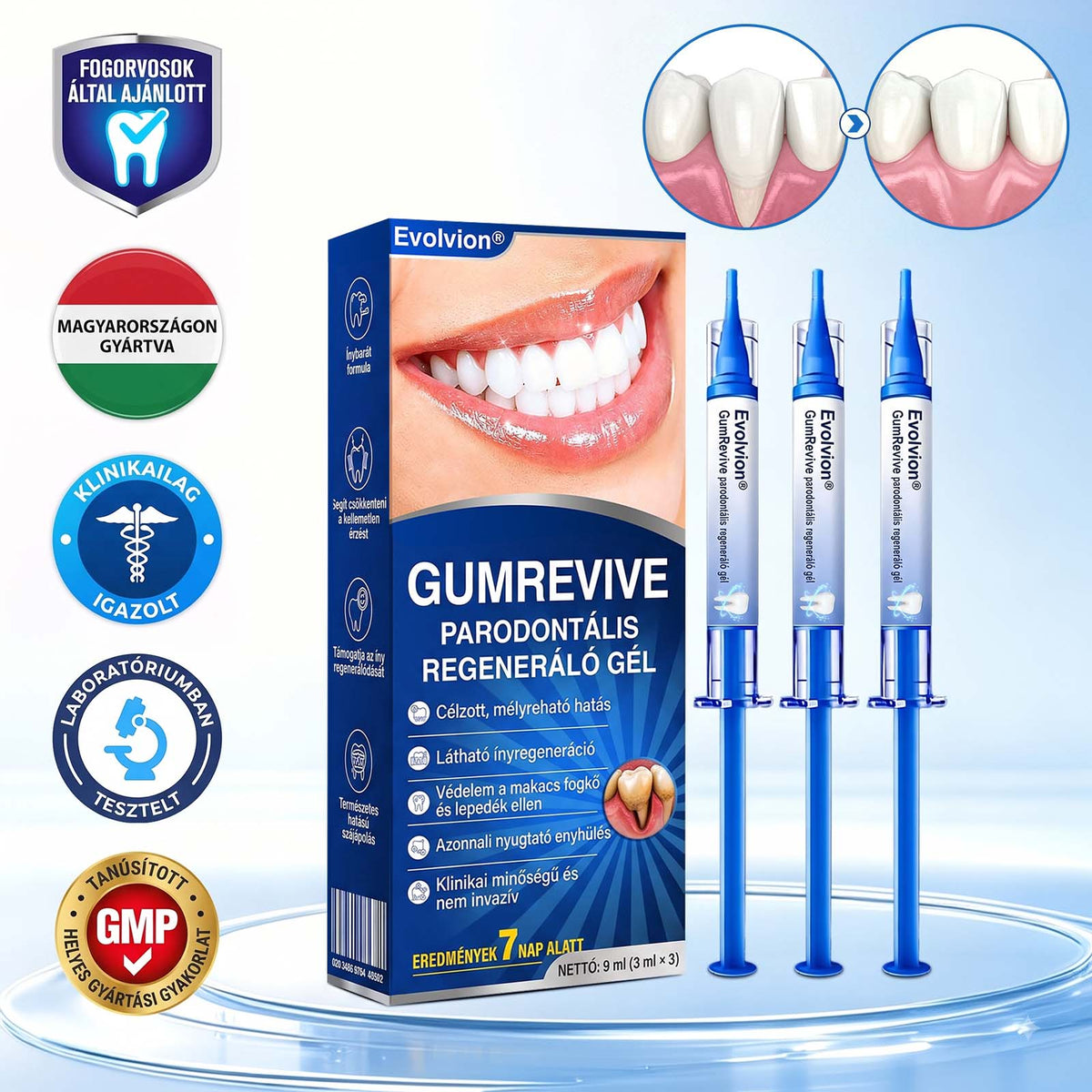 𝑬𝒗𝒐𝒍𝒗𝒊𝒐𝒏® 🦷 GumRevive Ínyregeneráló Gél – Az egészségesebb ínyért és magabiztosabb mosolyért🌷